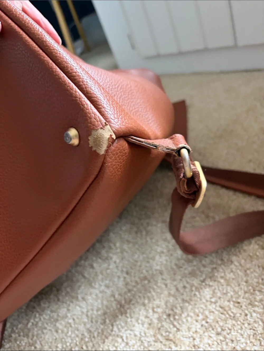 Freshly Picked Brown diaper bag backpack.